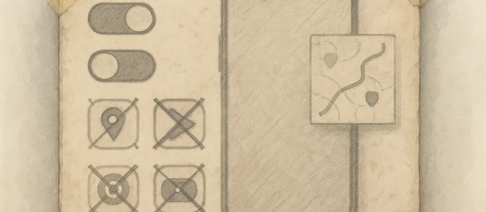 Worn journal sketch of local network device-to-device file sharing