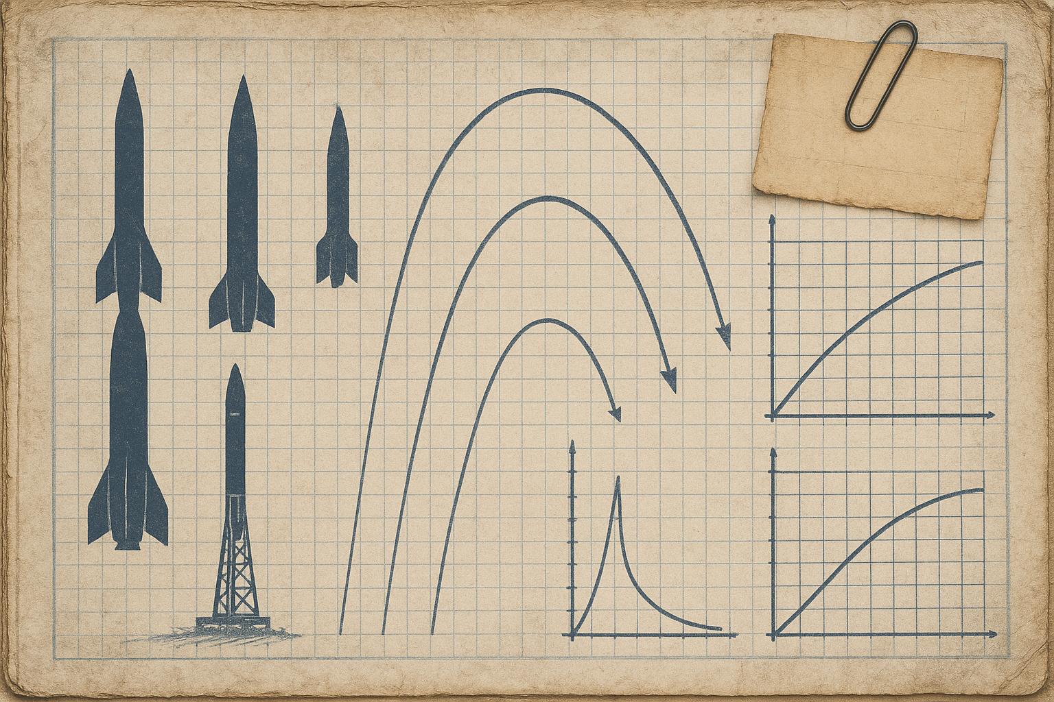Worn journal spread with apartment blocks, zoning sketches, and rent trend lines